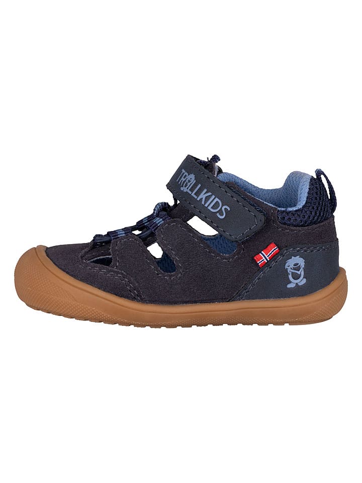 Trollkids Leder-Halbsandalen "Femund" in Dunkelblau - 22