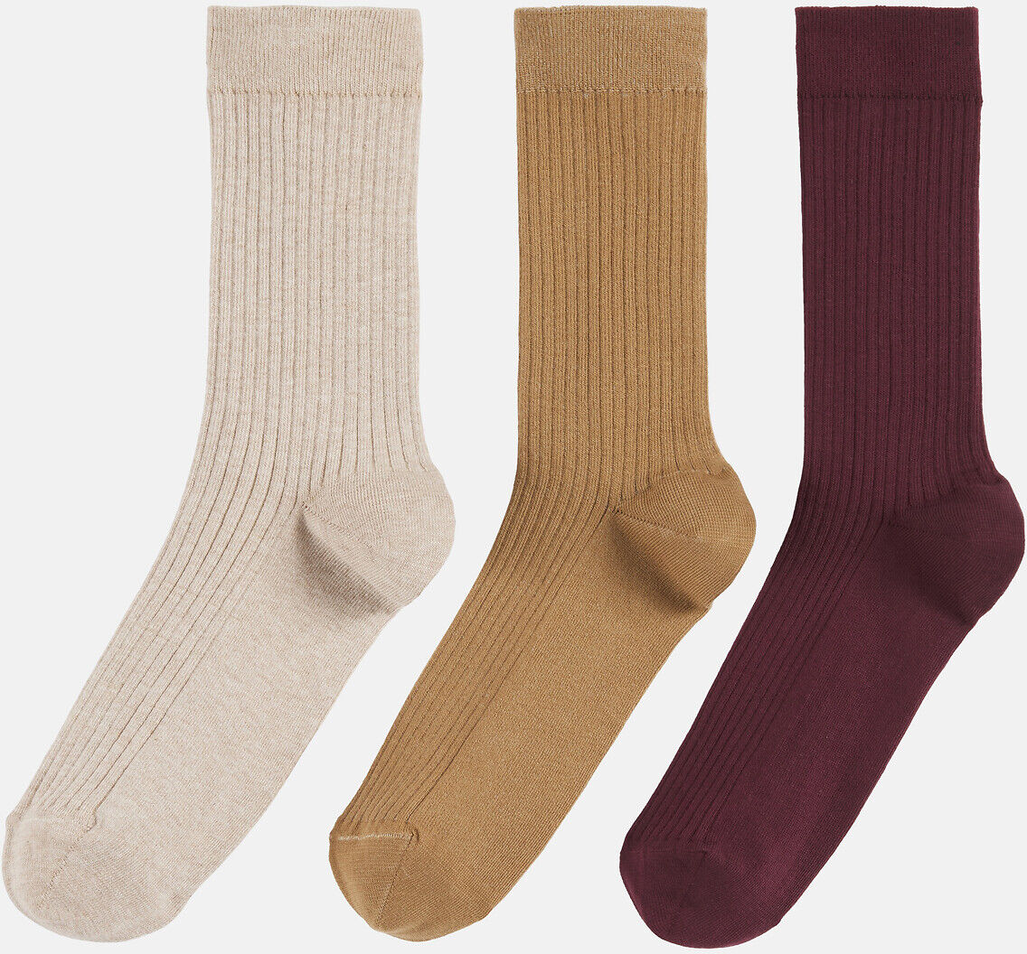 LA REDOUTE COLLECTIONS Lot de 3 paires de chaussettes côtelées&nbsp;