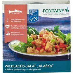 Fontaine Wildlachs-Salat Alaska in hellem Dressing - mild gewürzt