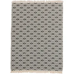 Done »Korfu« Teppich schwarz/weiß  – erhältlich in 3 Größen