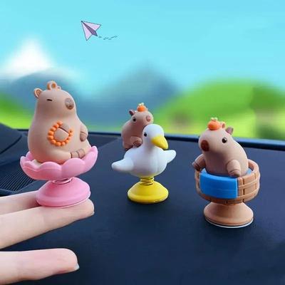Inspired Finds Creative Spring Capybara Shaking Head Car Dashboard Ornament urger Capybara