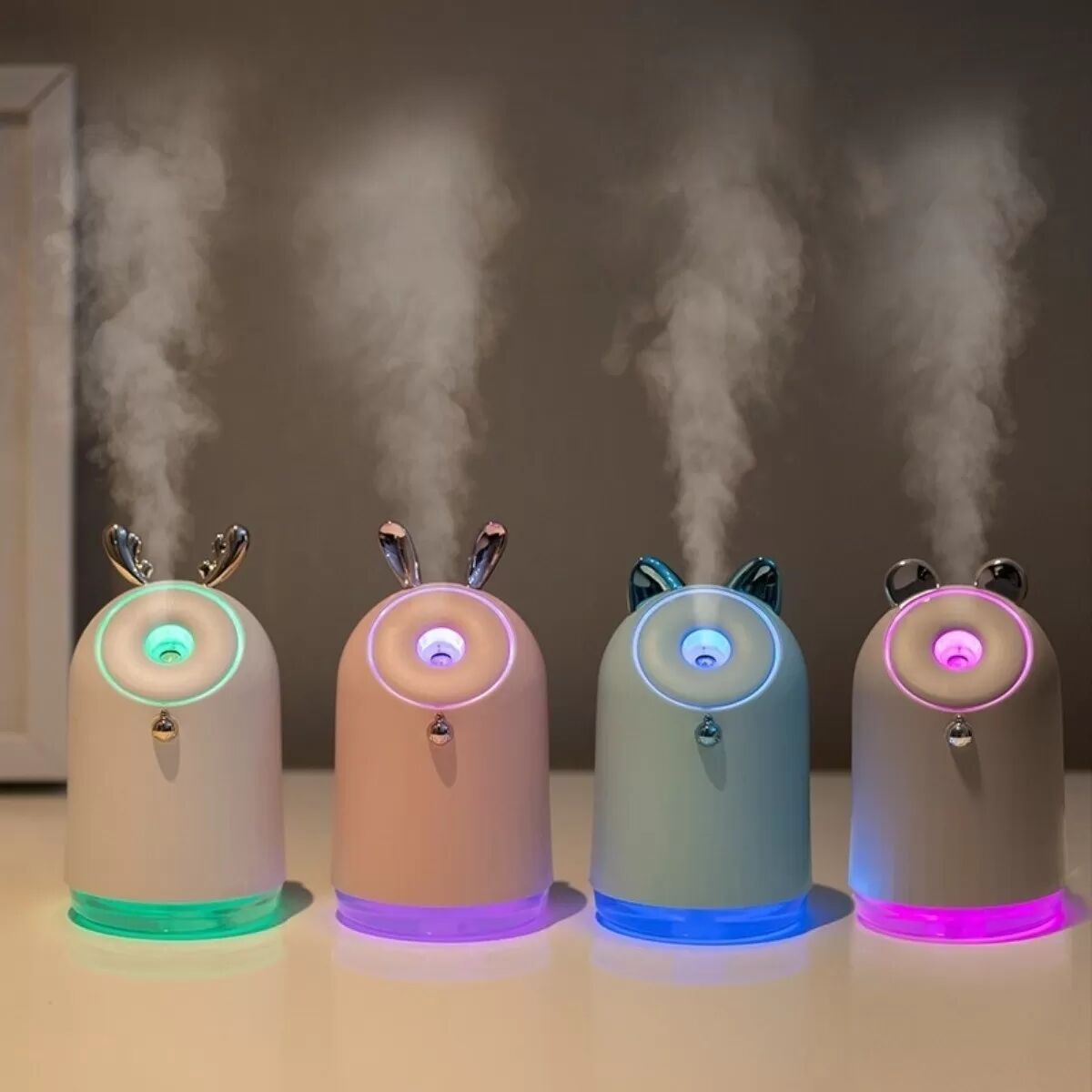 INF Elektrischer Kreativ-Luftbefeuchter: Nano-Nebel, Luftreiniger und Nachtlicht
