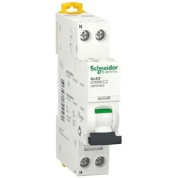 Schneider Electric, Schutzschalter, ACTI 9 IC40N 1PN C 2A 6000A/10KA MINIATU