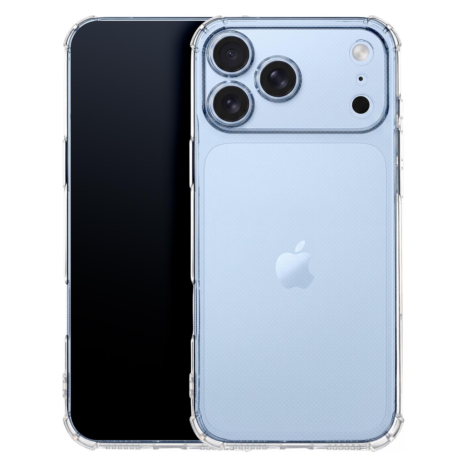 OEM Anti-Schock 1,5 mm Hülle für iPhone 17 Pro 6,3" / iPhone 18 Pro 6,3" transparenter Kameraschutz (Apple iPhone 17 Pro, Apple iPhone 18 Pro) (GSM278340)