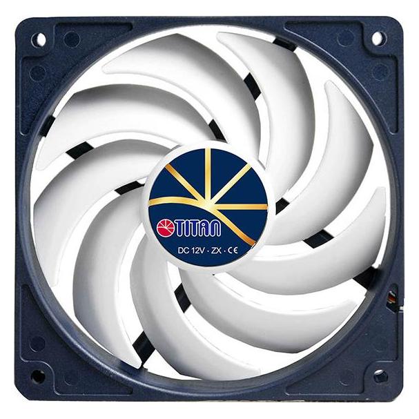 Titan TFD-12025H12ZP/KE(RB) Lüfter 120x120x25mm, Extreme Silent Fan, mit PWM, leise (120 mm) (TFD-12025H12ZP/KE(RB))