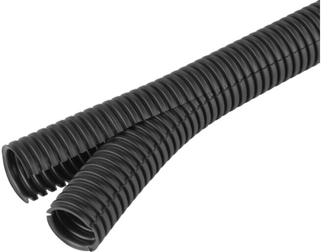 Fränkische Tuyau ondulé Co-flex PP 100 noir flexible et refermable (37010000)