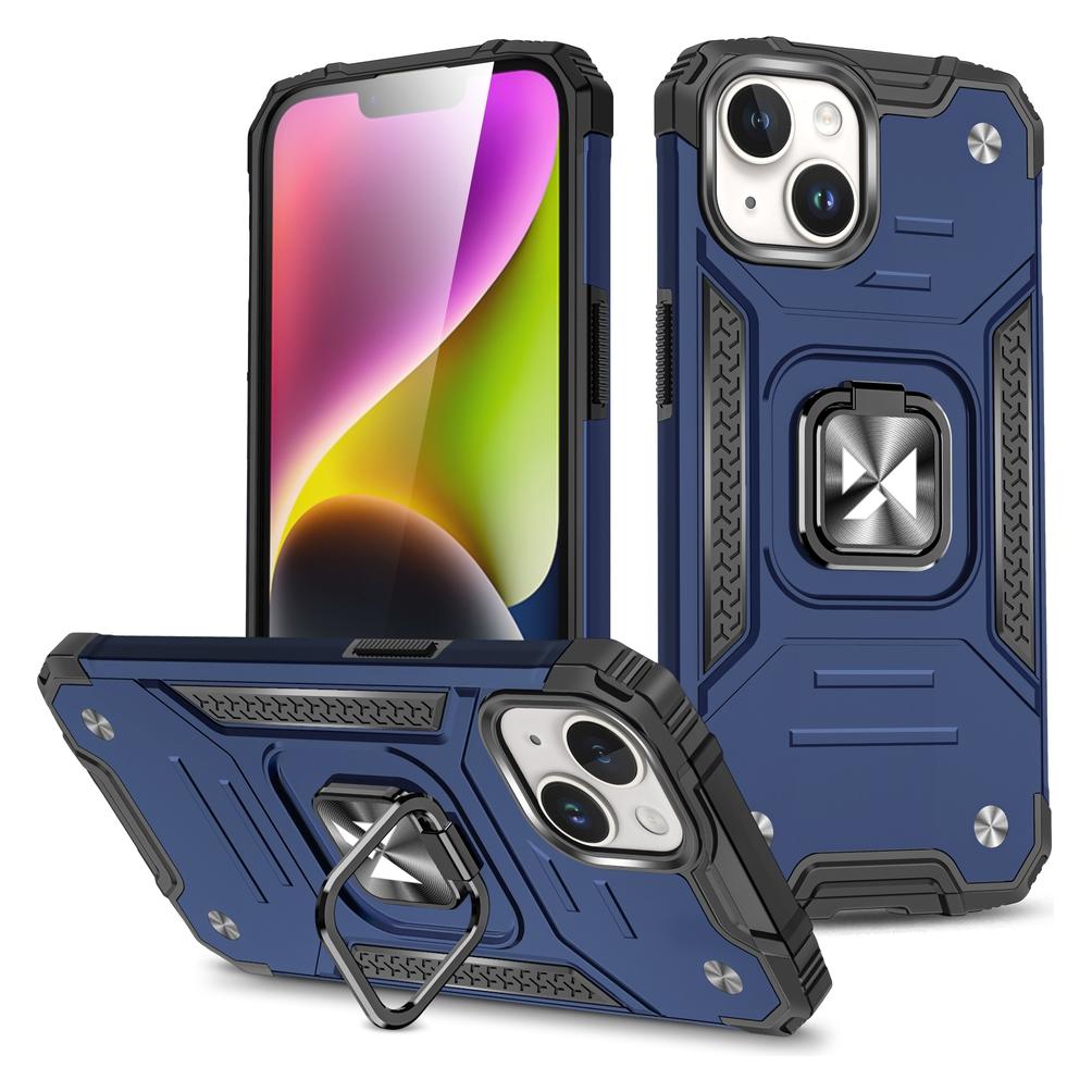 Wozinsky Ring Armor iPhone 15 Plus iPhone 15 Plus Ring Armor Hülle - Blau (Apple iPhone 15 Plus) (1409315874)