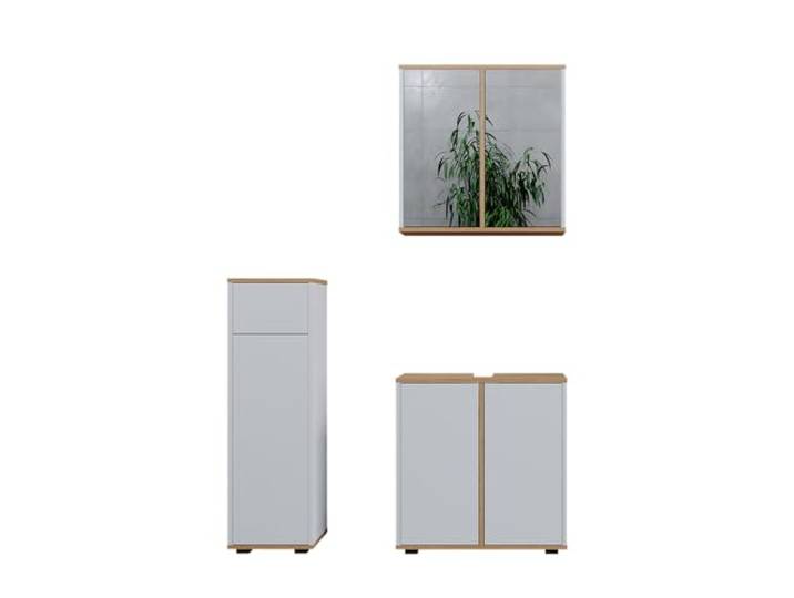 Vicco Badmöbel-Set Didi, Weiß/Artisan-Eiche 60 cm