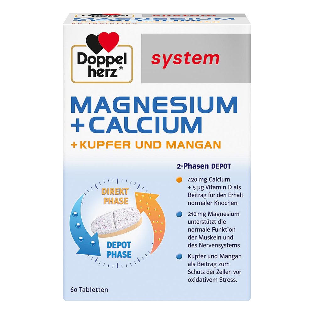 Queisser Pharma GmbH & Co. KG Doppelherz system Magnesium + Calcium 05918470