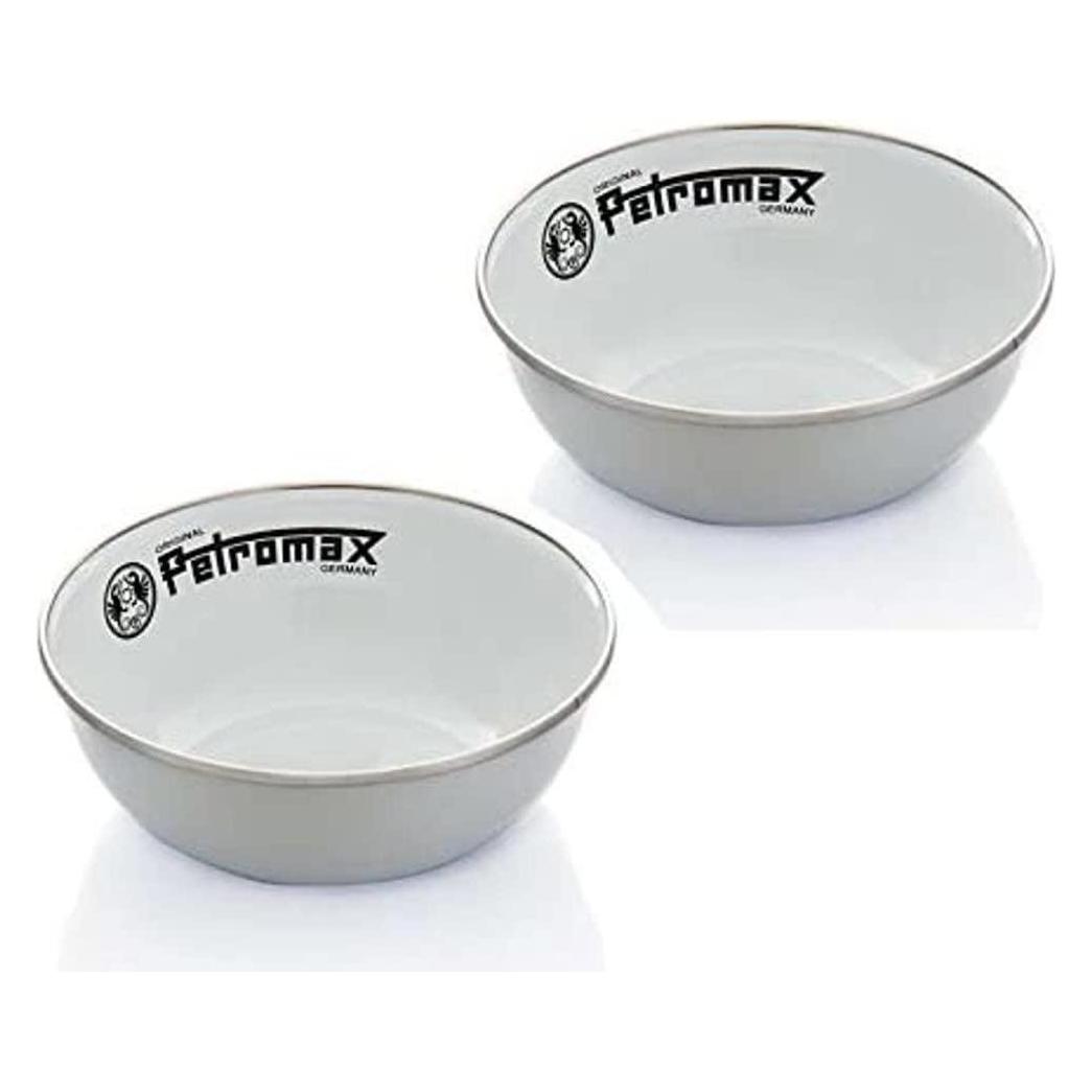 Petromax Outdoor-Schale Emaille 2-er Set, Weiss (px-bowl-w)