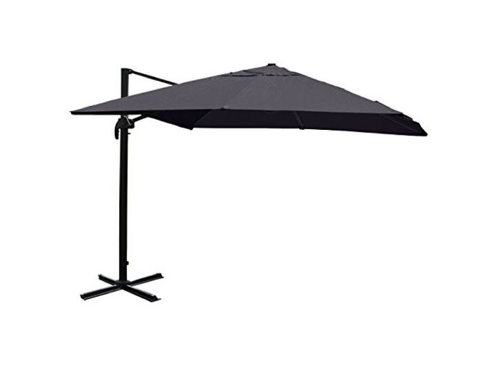 Mendler Gastronomie-Ampelschirm HWC-A96 3x4m Polyester - anthrazit