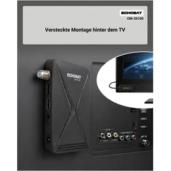 Echosat OM-26100 (DVB-S, DVB-S2), TV Receiver, Schwarz