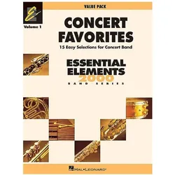 Concert Favorites Vol. 1 - Value Pak: Value Pack (37 Part Books with Conductor Score and CD), Fachbücher