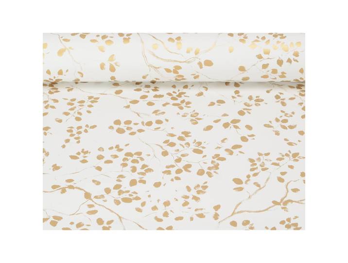 Geschenkp. Zweige + Blätter - Farbe: weiss/gold - Material: Papier - 164