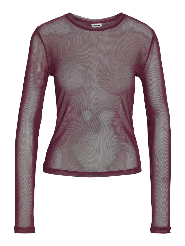 Noisy may Mesh-Longsleeve "Judith" in Bordeaux - S