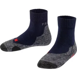 FALKE TK2 Short Kinder Socken, Größe 35-38 in Blau Blau