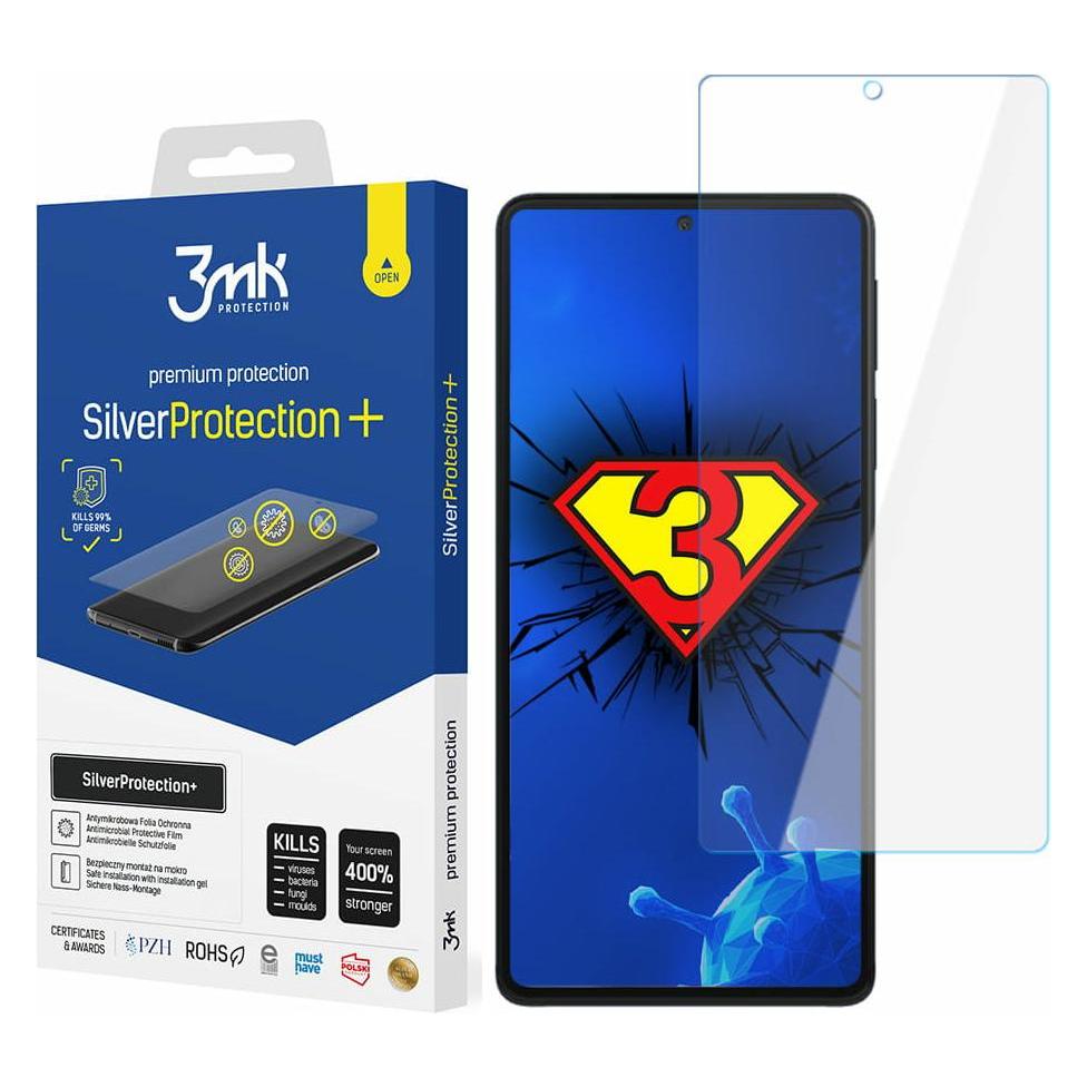 3MK Silver Protect+ Motorola Edge 30 Folia Antymikrobowa montowana na mokro (1 Stk., Motorola Edge 30) (3mk Silver Protect+(948))