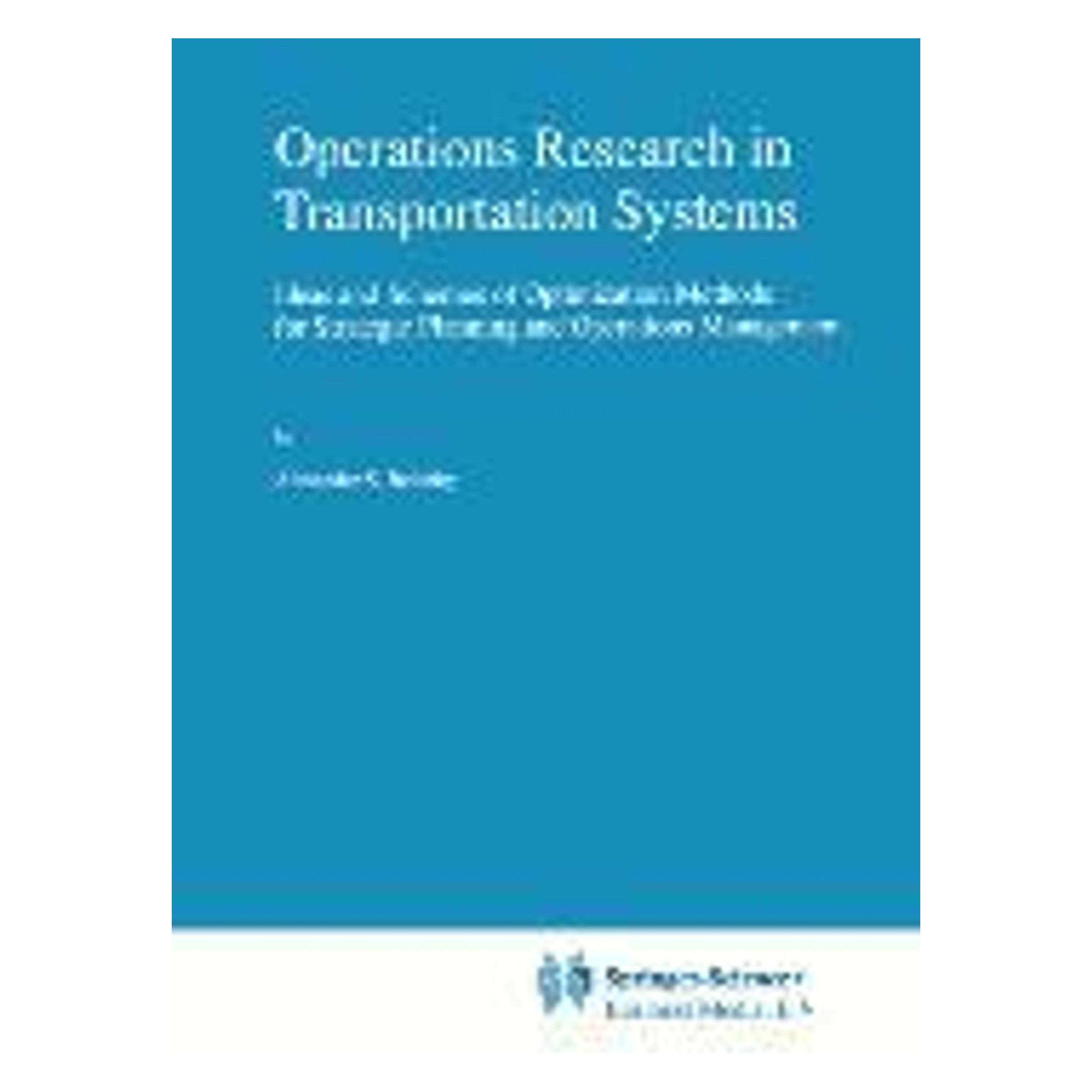 Springer Operations Research in Transportation Systems (Englisch, Softcover, A. S. Belenky) (55381130)