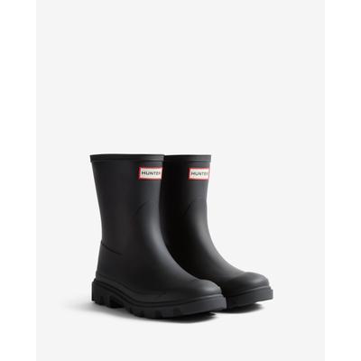 Gummistiefel HUNTER "UNISEX DOWNPOUR SHORT BOOT", Herren, Gr. 43, schwarz, Synthetik, Schuhe Gummistiefel, wasserdicht