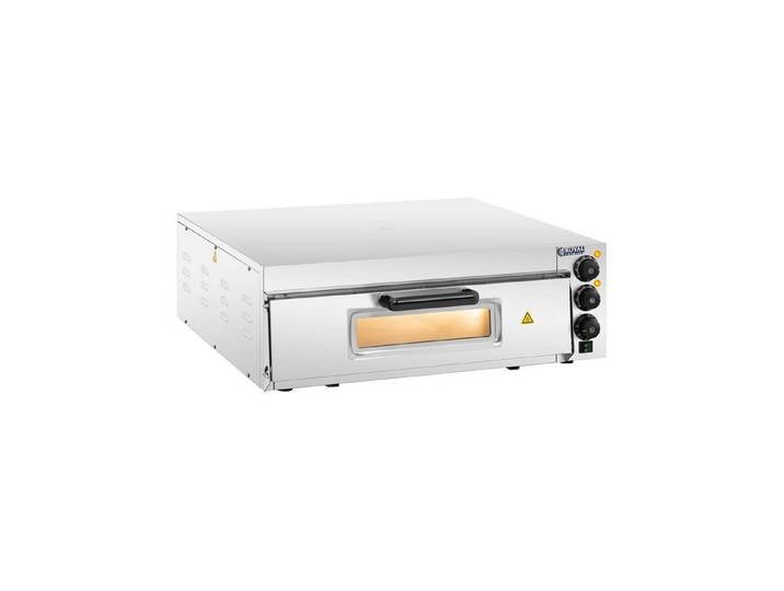 Royal Catering Pizzaofen Ø 60 cm Flammkuchenofen Pizza Backofen Glastür 1 Kammer 350°C Timer