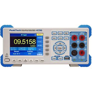 PeakTech Multimeter P 4096, digital, TRMS, CAT I 1000 V, CAT II 600 V, 200000 Counts, Auto-Range
