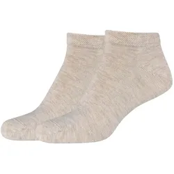 2er Pack camano Soft Bamboo Sneakersocken 8200 - nature melange 35-38