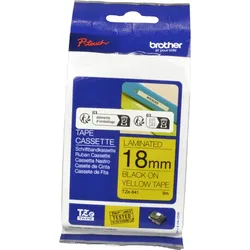 Brother P-Touch Band TZe-641  schwarz auf gelb  18mm / 8m  laminiert