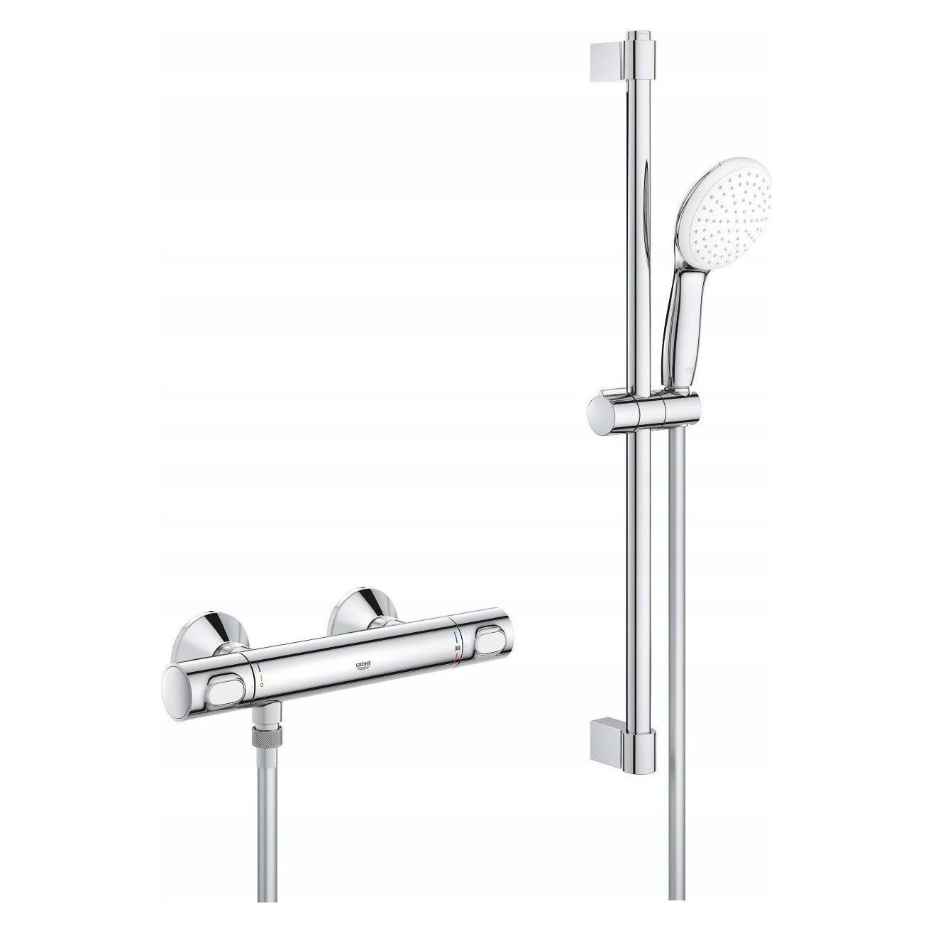 Grohe Zestaw prysznicowy zestaw prysznicowy Grohtherm 500 z termostatyczną baterią chrom 34796001 (34796001)