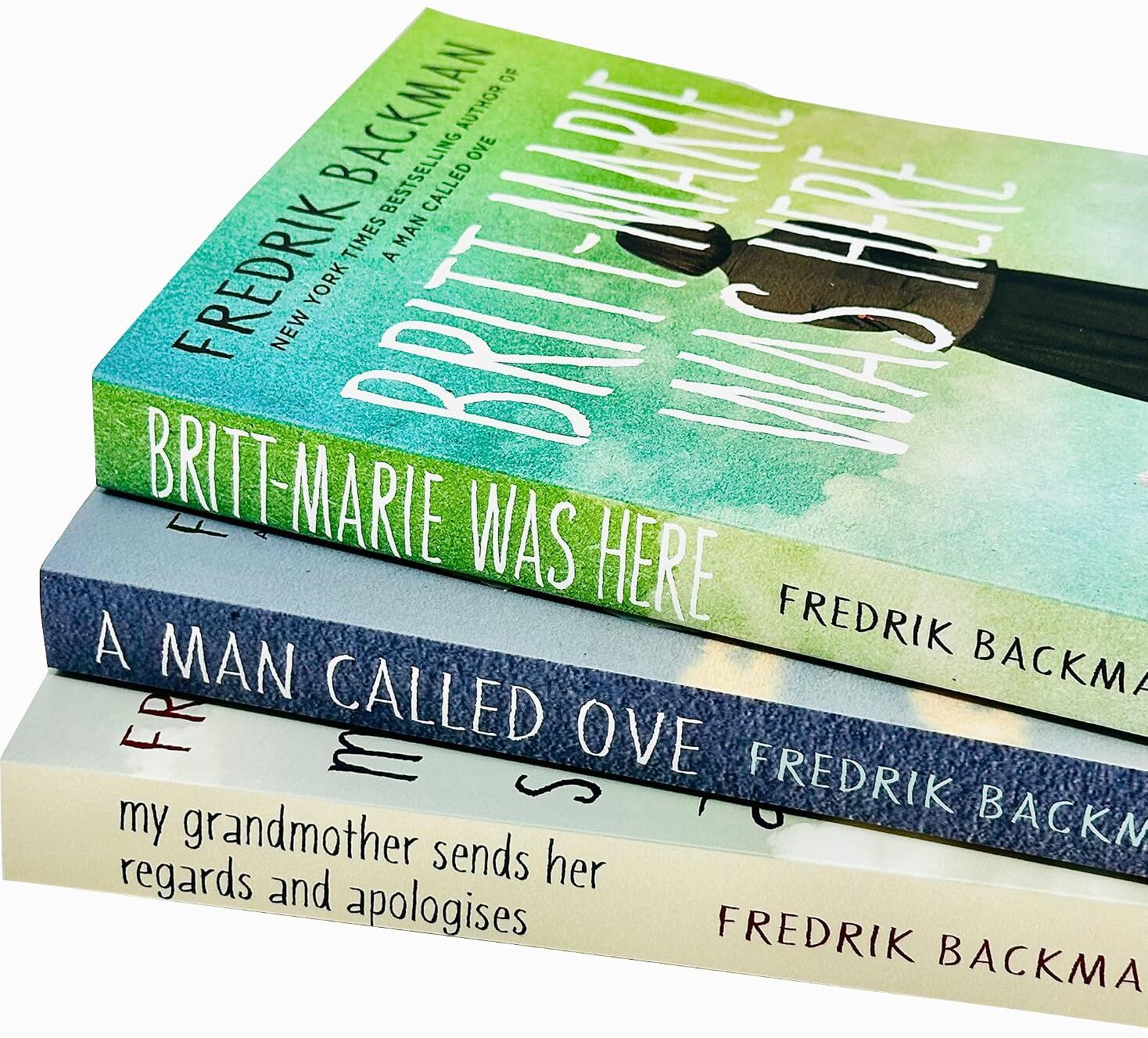 Sceptre Fredrik Backman 3 Books Collection Set (A Man Called Ove, Britt-Marie Was Here, My Grandmother Sends Her Regards and Apologises)