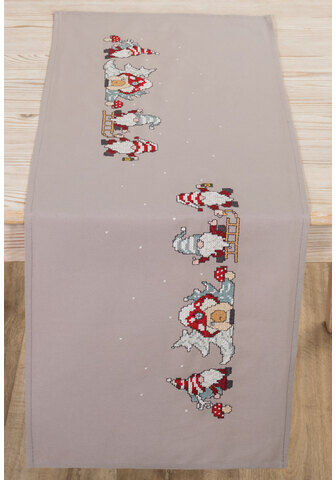 Stickläufer "Wichtel-Zeit"