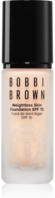 Bobbi Brown Weightless Skin Foundation SPF 15 Mini long-lasting mattifying foundation with moisturising effect shade Porcelain 13 ml