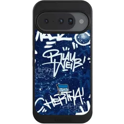 Nivocase Hülle für Google Pixel 10 Handyhülle NIVOcore Case Schwarz Graffiti Hertha BSC Offizielles (Google Pixel 10), Smartphone Hülle, Schwarz