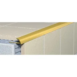 Havos Abschlussprofil "rund" poliertes Aluminium glänzend, Aluminium, Länge 250 cm, Kantenhöhe 8 mm, ALLO8250