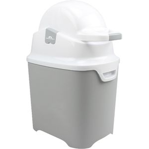 bebeconfort Windeleimer Größe L, 20 Liter, für Müllbeutel, grau, geruchsdicht