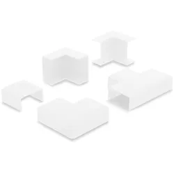 DELOCK Verbindungsstück für 30x14mm Kabelkanal Set 5Stk weiß