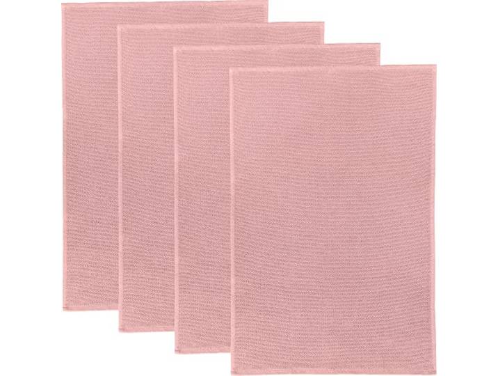 Erwin Müller Reinigungstuch, Putztuch, Multifunktionstuch 4er-Pack altrosé Größe 50x70 cm - saugstark, zum Putzen oder Staubwischen, robust und langlebig, mit Frottierseite