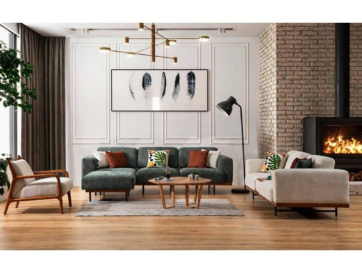 Xlmoebel Ecksofa Modernes Ecksofa in Weiß mit 3-Sitzer und Sessel im L-Format, Ecksofa 3 Teile, Made in Europa