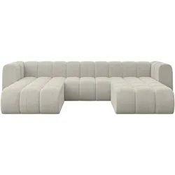 WOHNLANDSCHAFT modulares Sofa Joren-U1 - 319x177x70 cm Creme