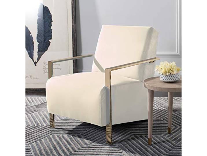 SAFAVIEH Modern Upholstered Accent Chair, in Beige