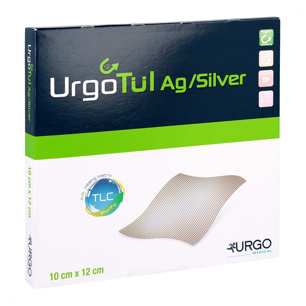 Urgo GmbH Urgotül Silver 10x12 cm Wundgaze 04667356