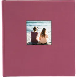 Bella Vista 30x31 cm, 100 weiße Seiten, fuchsia, Buchalbum