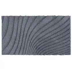 Grund Badteppich Caffi 60 x 100 cm Polyester Grau Anthrazit