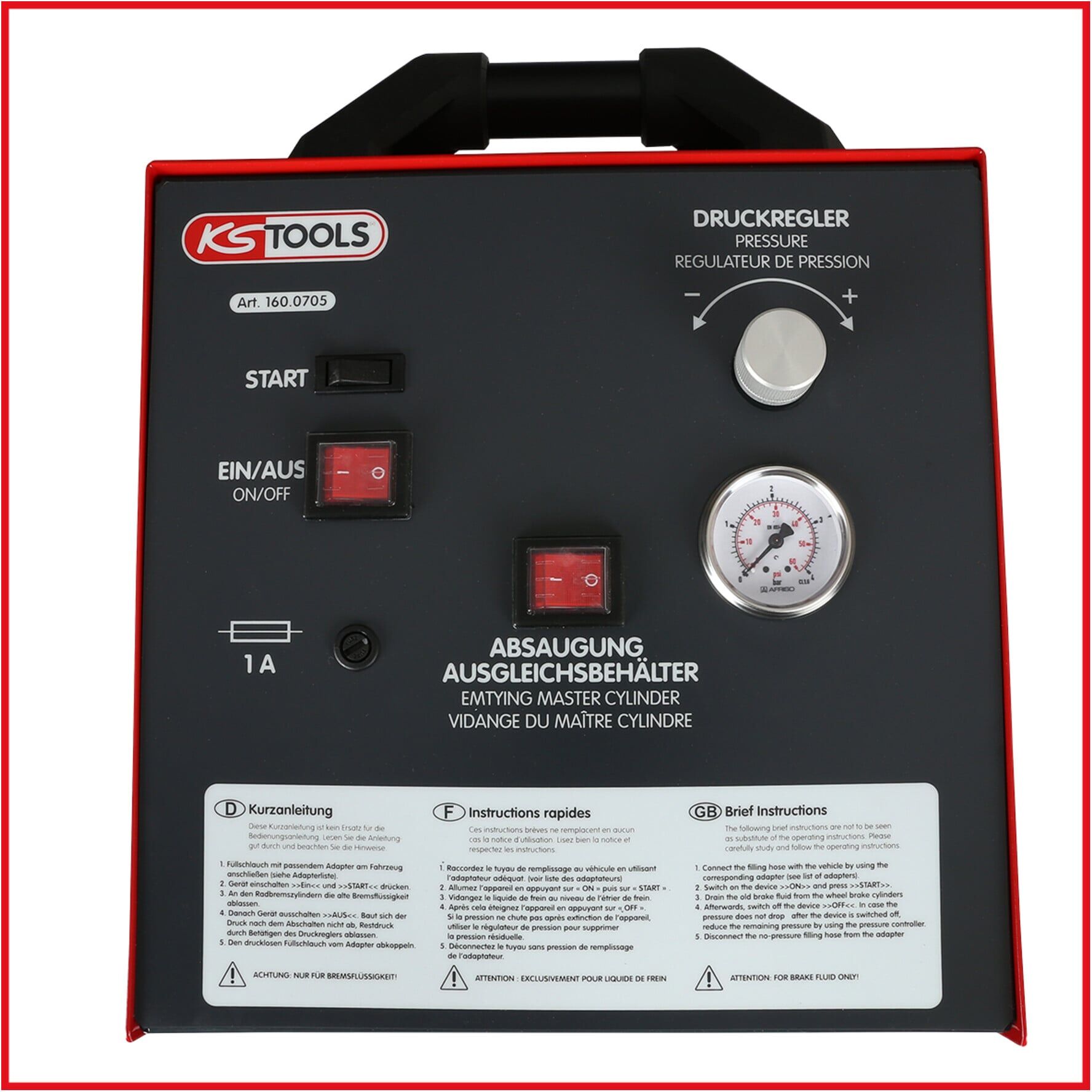 KS Tools Bremsenwartungsgerät KS20, 20 Liter (160.0705)