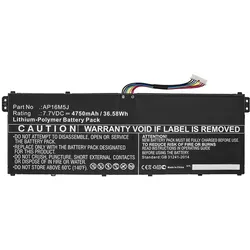 CoreParts MBXAC-BA0087 (1 Zelle, 4800 mAh), Notebook Akku, Schwarz
