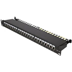 Extralink CAT6A STP Patchpanel 24 Ports, Server Zubehör