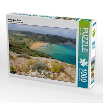 CALVENDO Puzzle Ramla Bay, Gozo | 1000 Teile Lege-Größe 64x48cm Foto-Puzzle für glückliche Stunden