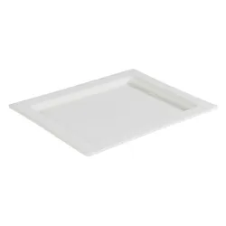 Servierplatte GN 1/2 FRAMES Weiß aus Porzellan