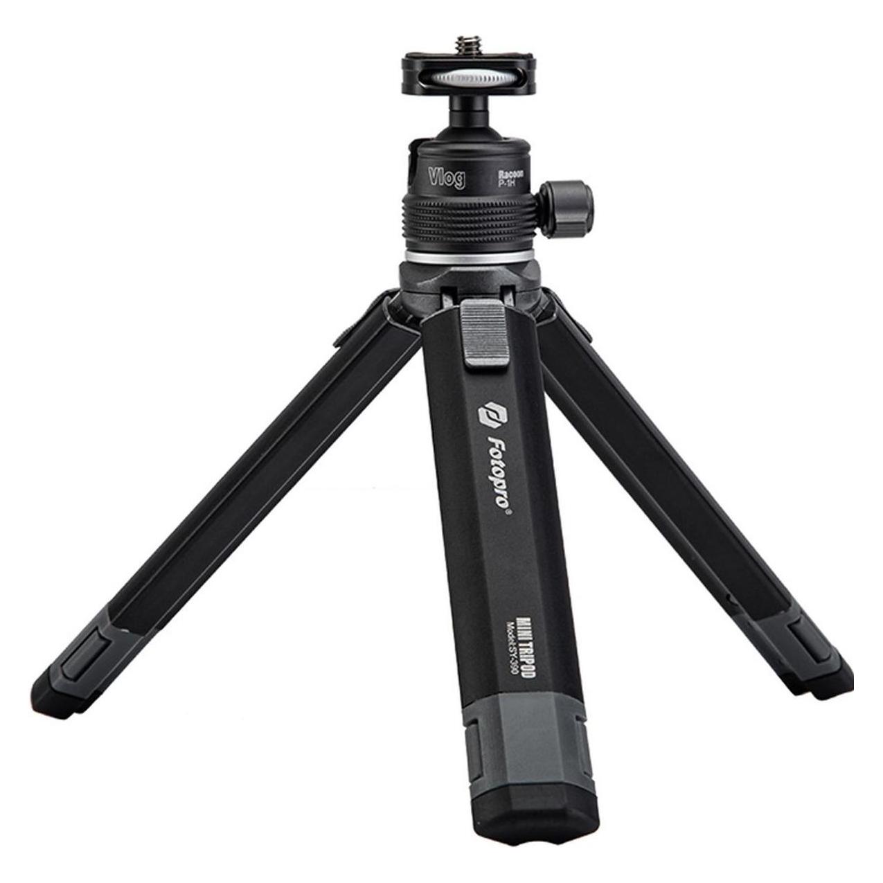 Fotopro statyw Vlogger Mini (SY-390 + P-1HX) - szary (Metall) (D243101)