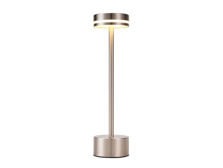 Nettlife Led-Tischleuchte Abesser 8/8/31.5cm(2er-set), Silberfarben, Metall, LED integrated, 8x31.5x8 cm, Lampen & Leuchten, Innenbeleuchtung, Tischlampen