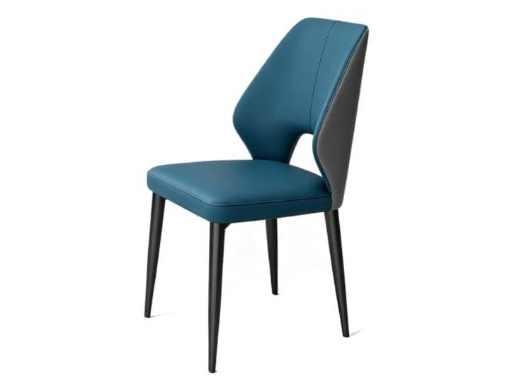 Esszimmerstühle For Die Küche Zu Hause, Armloser, Bequemer Beistellstuhl Esszimmerstühle, Stabile Beine Aus Kohlenstoffstahl, Moderne Möbel, For Esszimmer-Café(Blue)